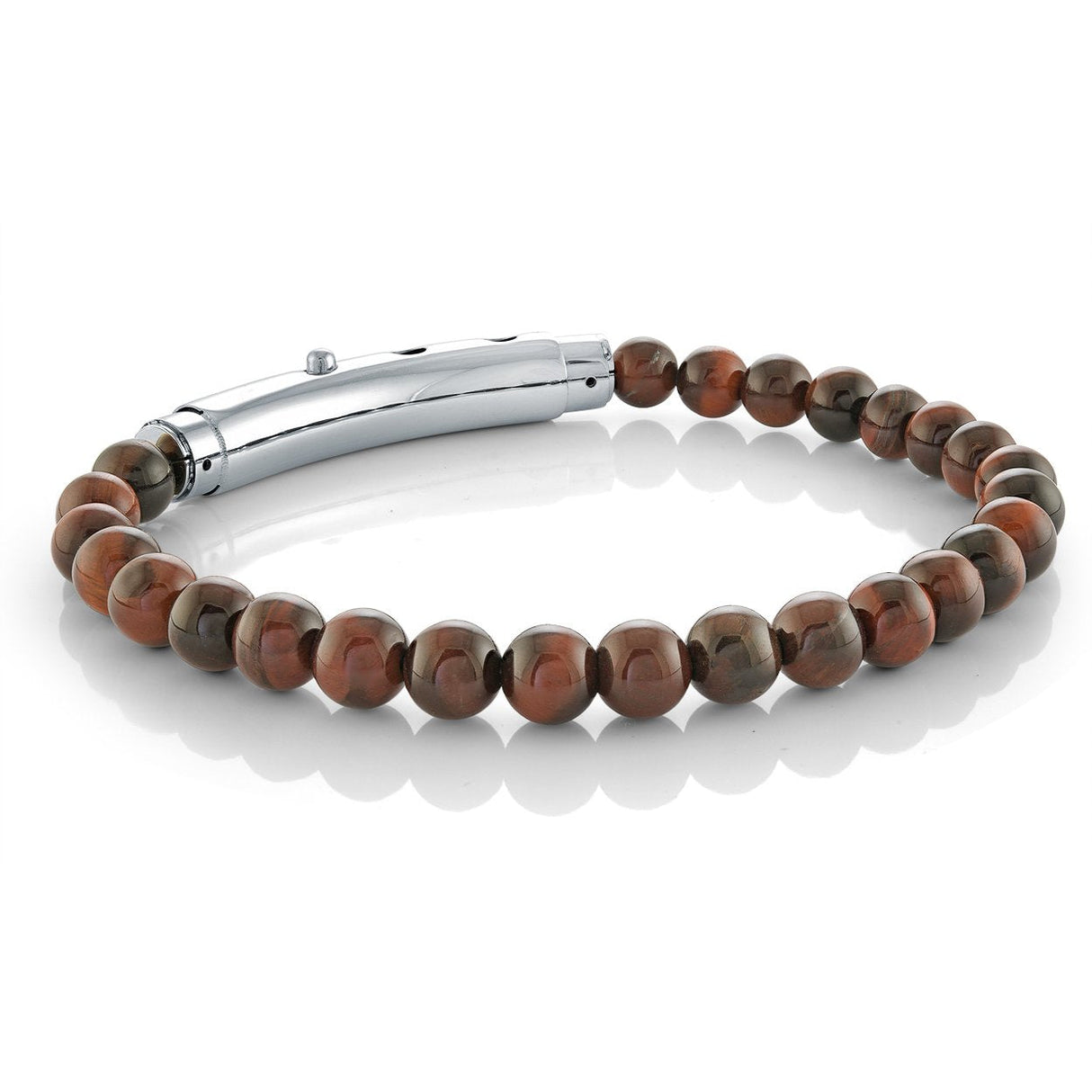 Italgem Steel | Adjustable-Clasp Red-Tiger-Eye-6mm