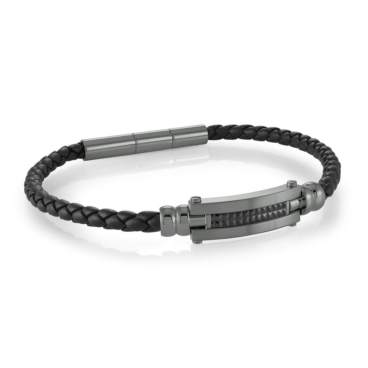Italgem Steel | Gun-IP-Steel 4mm-Black-Leath 7.5"