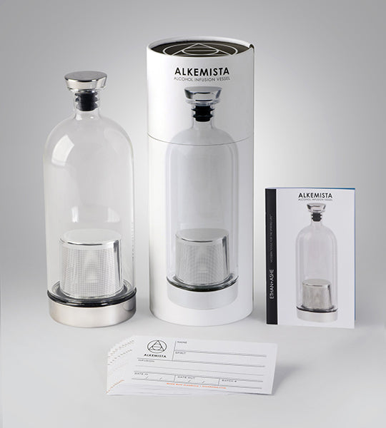 Infused spirits vessel. Custom infused cocktails at home.