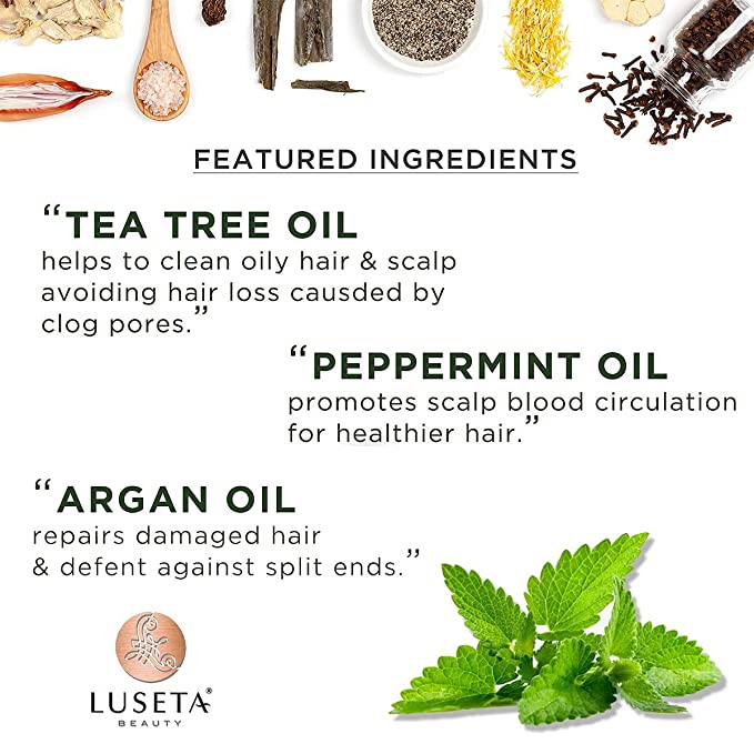 LUSETA | Tea Tree & Mint Shampoo