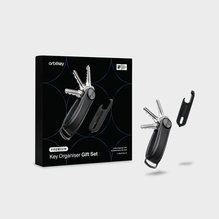 Orbit Key- Key Premium PRO Organizer + Multi-Tool V2 Set Black Blue 50 g
