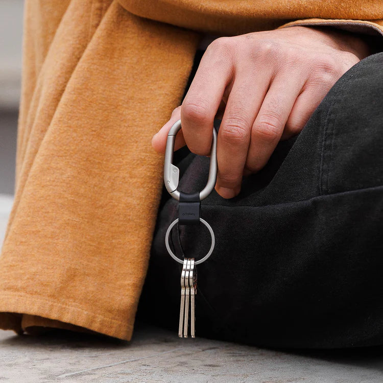 Orbit Key- Clip Mini Silver Silver