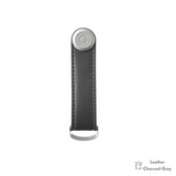 OrbitKey Organizer Leather Charcoal Grey